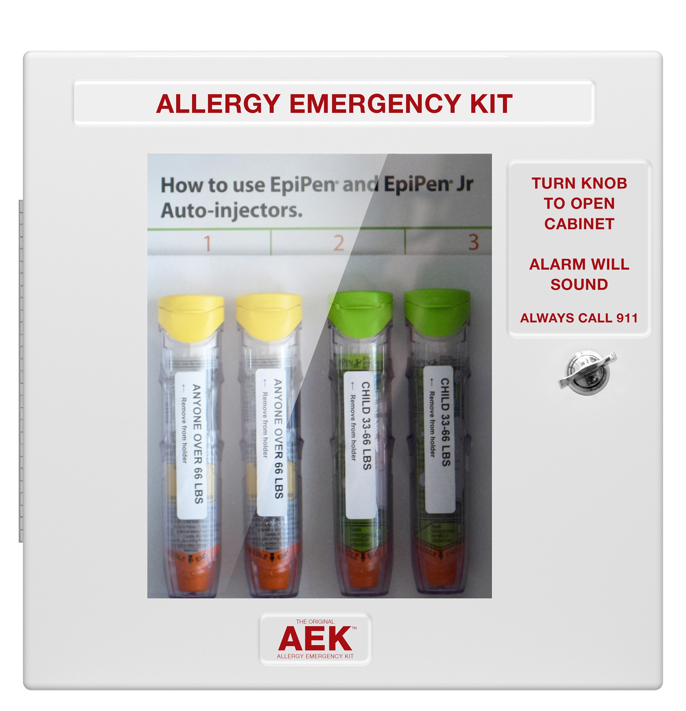 The Original Allergy Emergency Kit™ (NonLocking WITH DOOR ALARM)